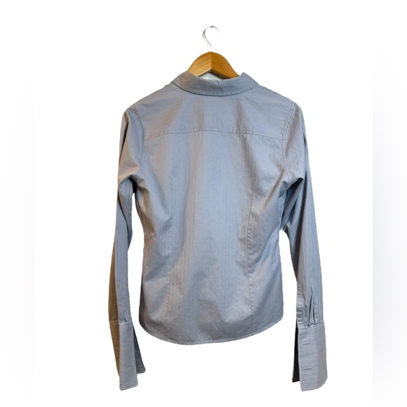 Thomas Pink | Women’s Classy Blue Chevron Button Down | Size 12 / Large | Office - Picture 5 of 6